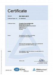 Сертификат ISO 9001:2015 Compair